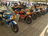 Goodwood Festival Of Speed Tribute to Barry Sheene 40 Years since he won his World Championship,  Freddie Sheene Steve Griffith, John Moulds all riding Steve Wheatmans fantastic Machines 