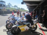 Eastern Creek Australia classic event with Classic Team Suzuki Frankie Chilli and Jeremy McWilliams